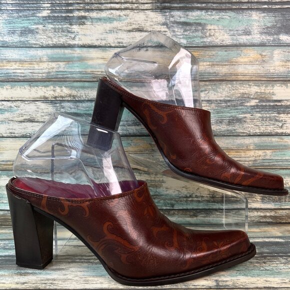 Donald J. Pliner Shoes - Donald J Pliner Perlie Womens 7.5M Mules Western Dress Shoes Pointed Toe Clogs